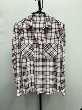 Express Portofino Plaid Button Down Shirt